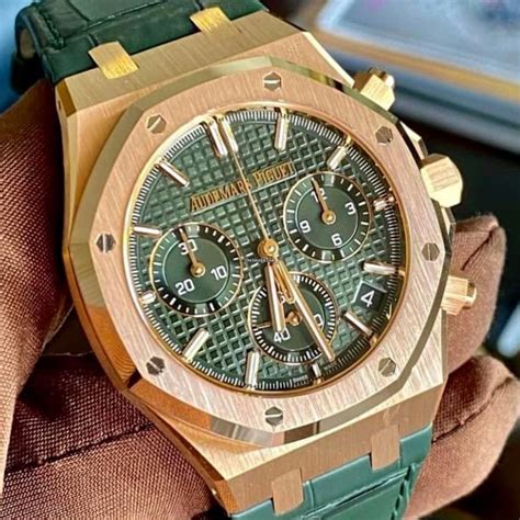 audemars piguet royal oak chronograph w/ green dial|Audemars Piguet royal oak review.